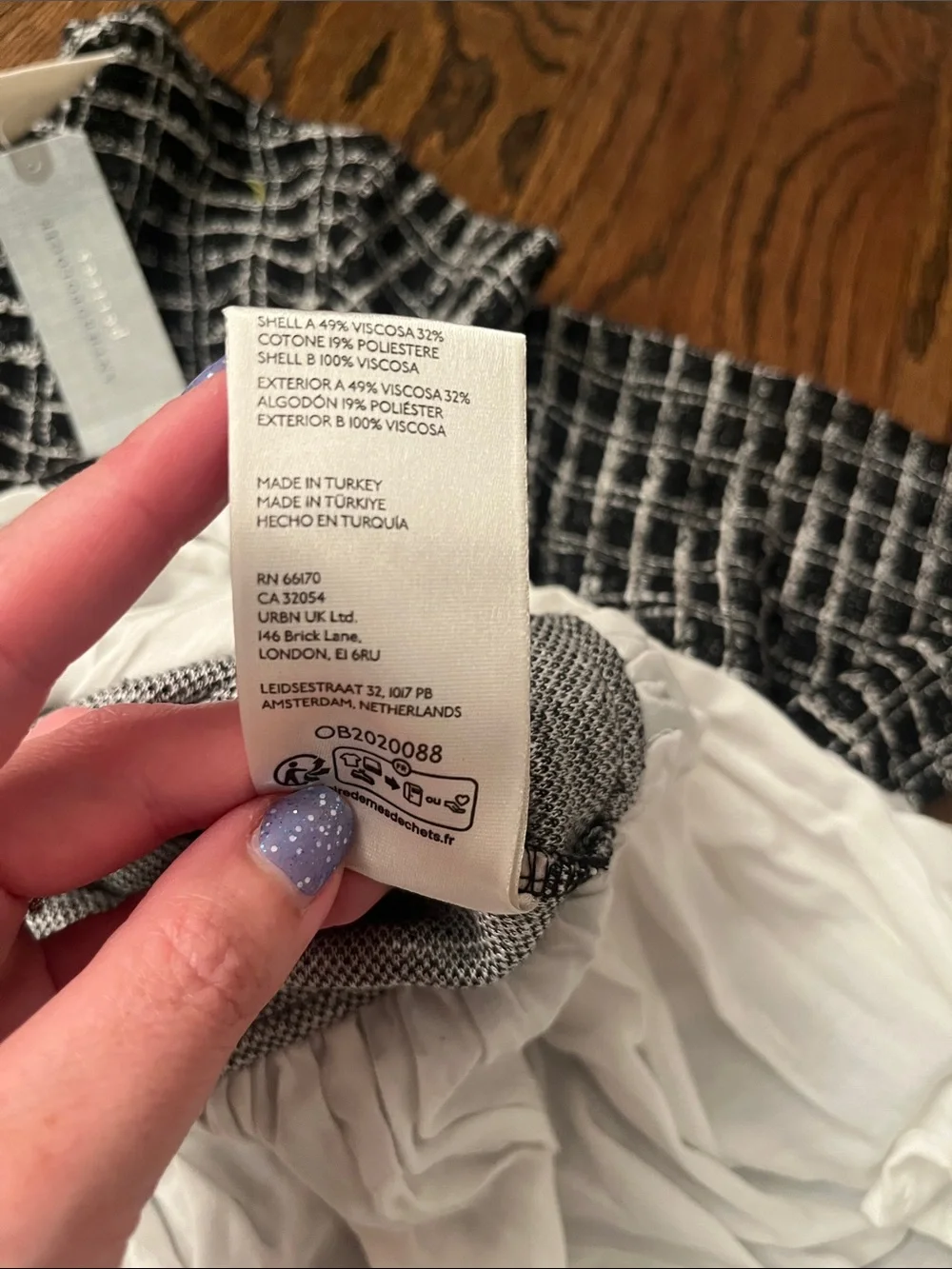 Anthropologie Maeve Tweed Twofer Black & White Tweed-Look Layered Hem Top